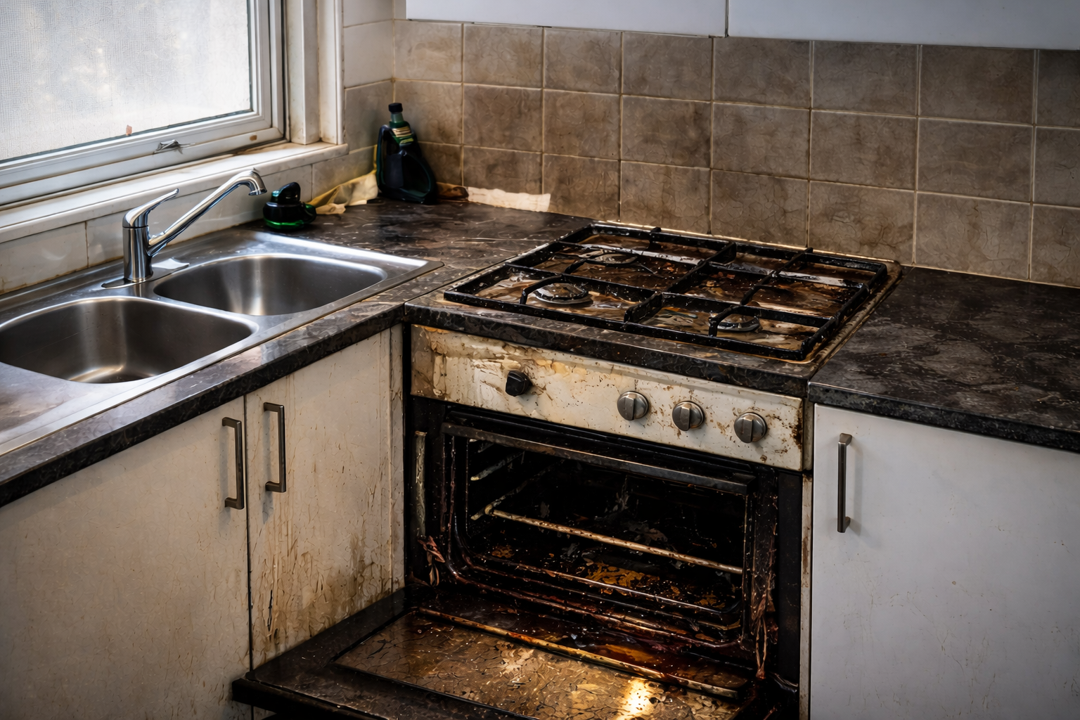 Kitchen Before Cleaning